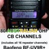 80 CB channels for the Baofeng BF-UV9R+