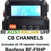 80 CB channels for the Baofeng BF-F8HP