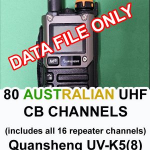 Australian UHF CB (Citizen Band) 80 Channels for QUANSHENG UV-K5(8)